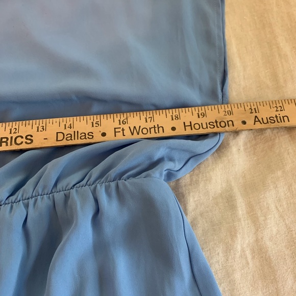 Gianni Bini GB  Dress light blue chiffon flutter sleeve size Large - Picture 8 of 9